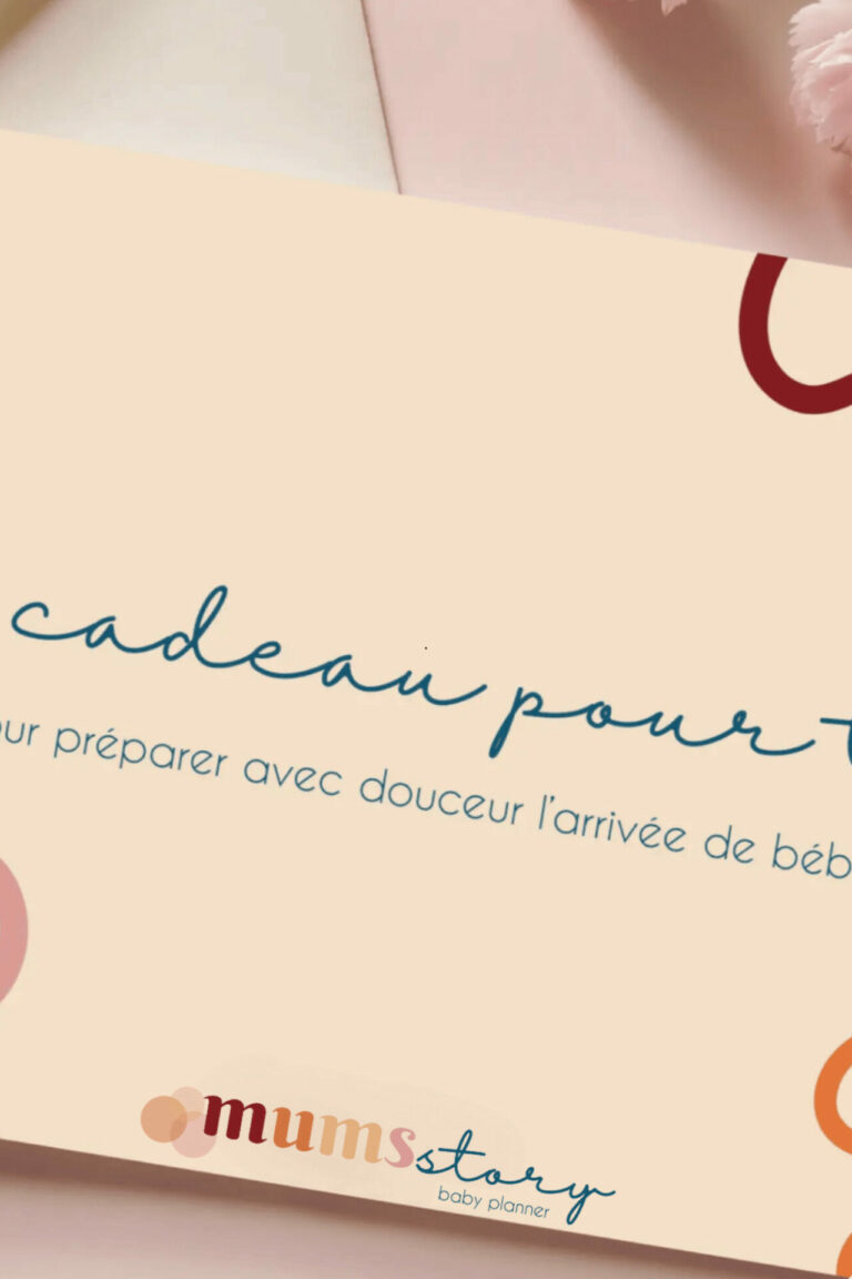 Carte cadeau pour un bon d'achat baby planner